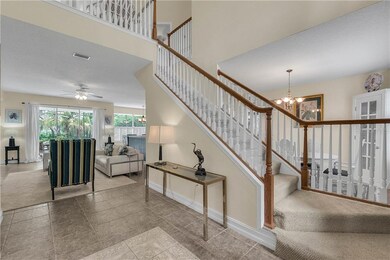 Tiled Foyer and Staircase