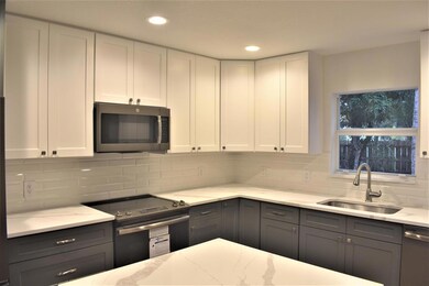 Perry kitchen view with microwave