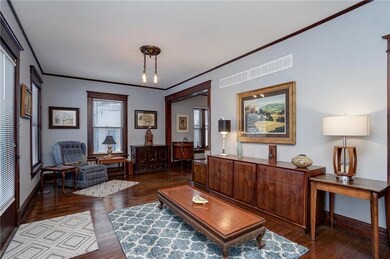 Front living room with beautiful woods!