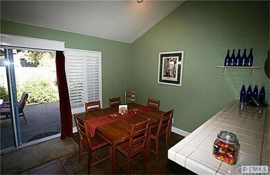 Breakfast nook with access to patio