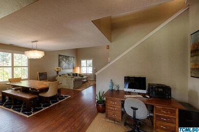 View from family room of formal dining r