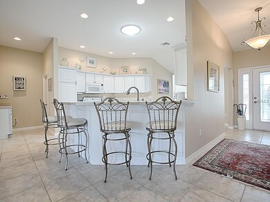 NICE large tile in the entry and kitchen.