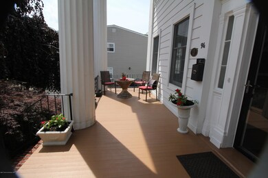 Left side of front porch