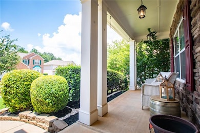 View of covered porch