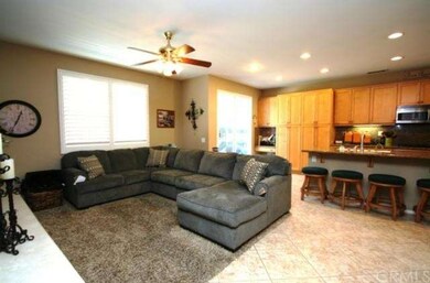 View of family room overlooking the kitchen