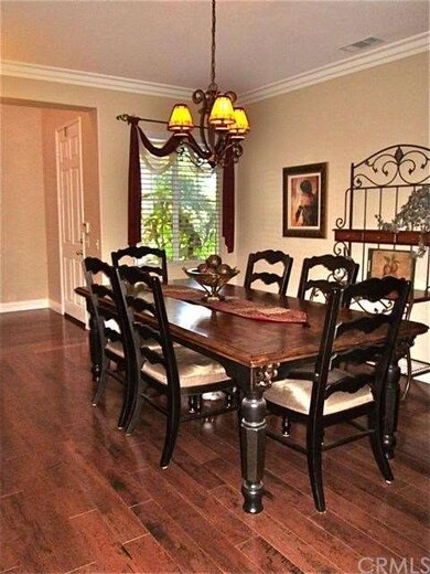 Formal dining room, plantation shutters