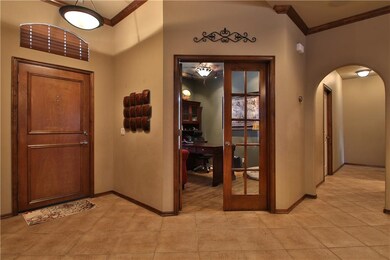 Tiled Entry Way and Study