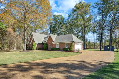 View of front of property featuring a front yard a