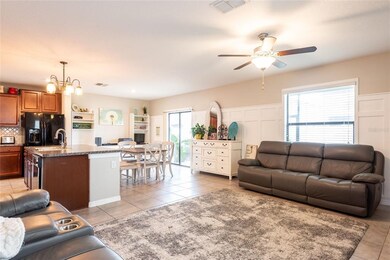 View from foyer into spacious great room!