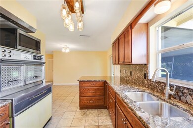 Granite Counters & Backsplash, Rustic Light Fixtur
