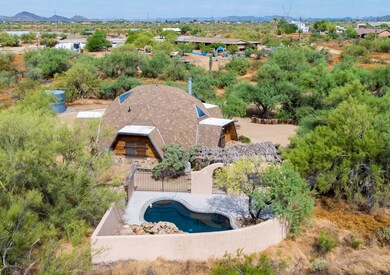 pool area and residence