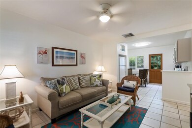 Living room opens up to the kitchen