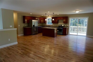 Open floor plan living room, dining...