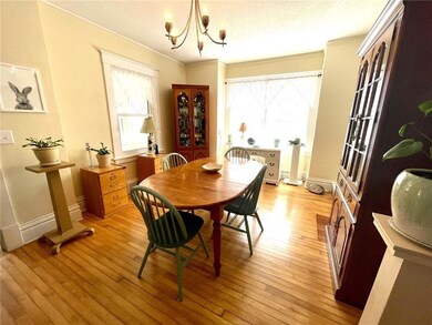 Nice hardwood floors in the dining room area!