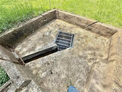 View of entry to storm shelter
