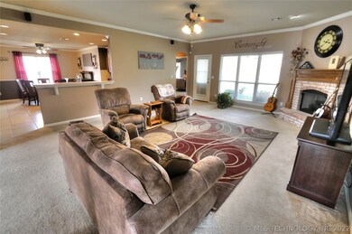 This very large living room can fit any furniture.
