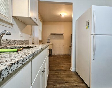 Another angle of the kitchen showing additional co