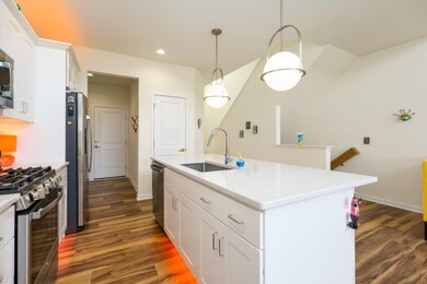 Kitchen w party lights