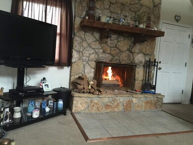 Great stone fireplace