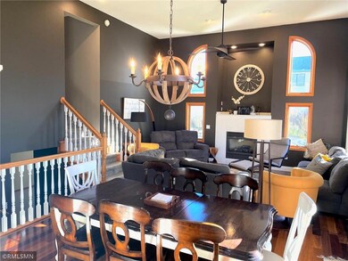 Open Living Room/Dining Room-Vaulted ceilings