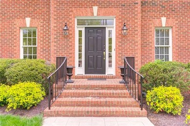 Brick stoop entrance