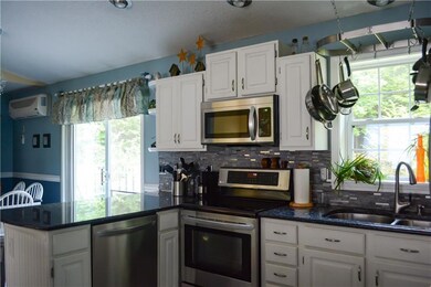 Notice wall hung a/c unit in dining