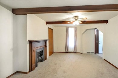 The opposite view of the living room.