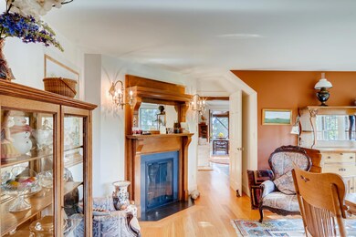 Gas fire in the dining room towards the living room
