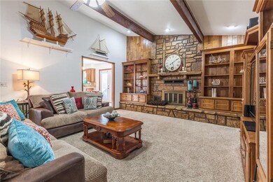 Great view of the tall the vaulted ceilings and wo