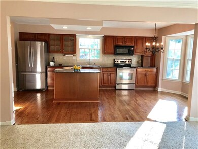 Open concept living w/the Family Room open to the 