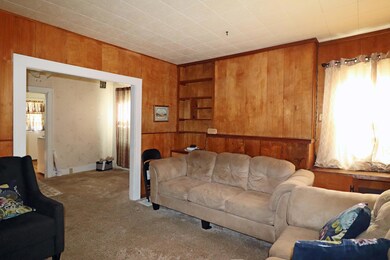 Wood paneled walls