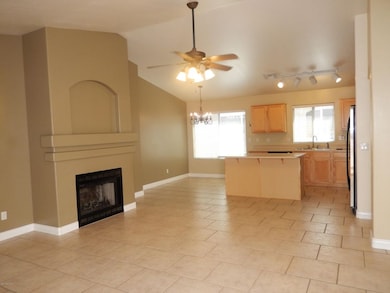 Great Room w/Fireplace-Opens to Kitchen