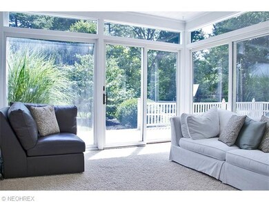 Sunroom (about twice photo size) with slider to De