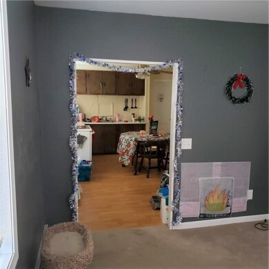 first floor living room to kitchen