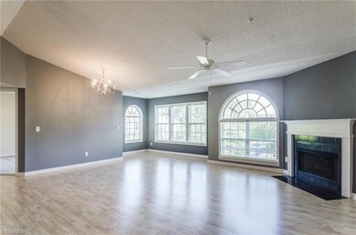 Palladium windows shine in on open living space.