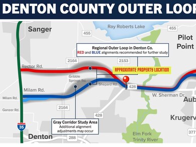 Denton County Outer Loop Study Map