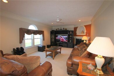 The 18'x13' Family Room is open to the Kitchen. No