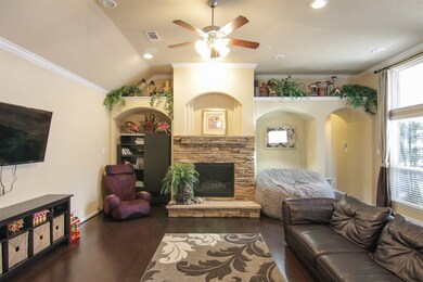 ceiling fan, plenty of windows for a bright, cheer