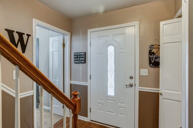 The Pretty Entry has the staircase and large coat 