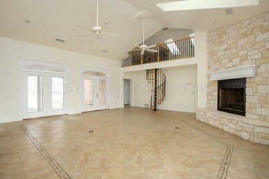 Living area with loft