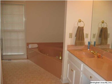 MASTER BATH IS VERY ROOMY WITH DOUBLE VANITIES AND