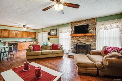 Family room located off the Kitchen features a gor