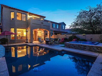 Rear Yard at Twilight