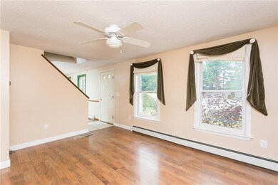 Living Room with laminate floors for...