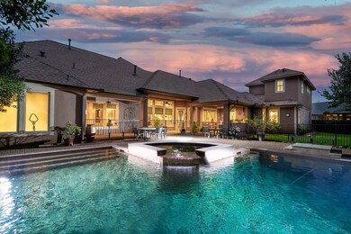 Backyard twilight photo