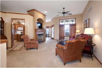 Living Room Fireplace provides a nice focal point