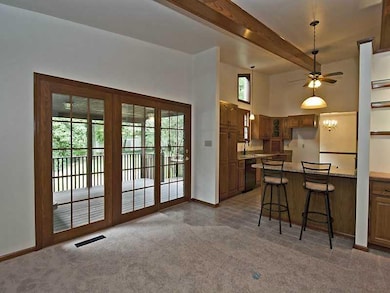 Great Room. Vaulted Ceilings a Fireplace & Triple 