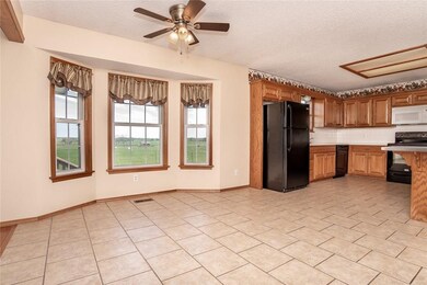 Dining area + kitchen