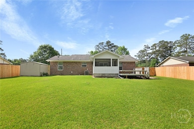 Large Fenced backyard