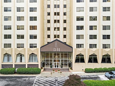 Front of building.
